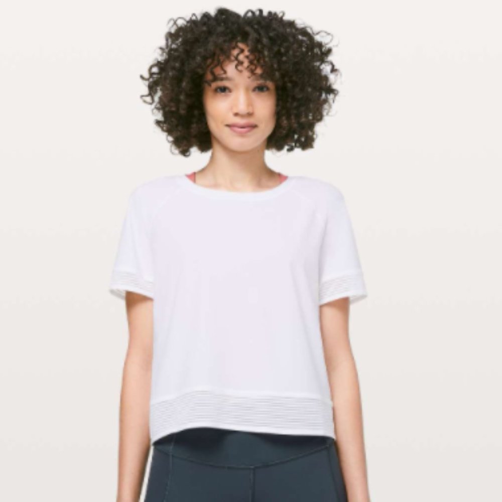 lululemon Stripe in Stride Short Sleeve Shirt 10